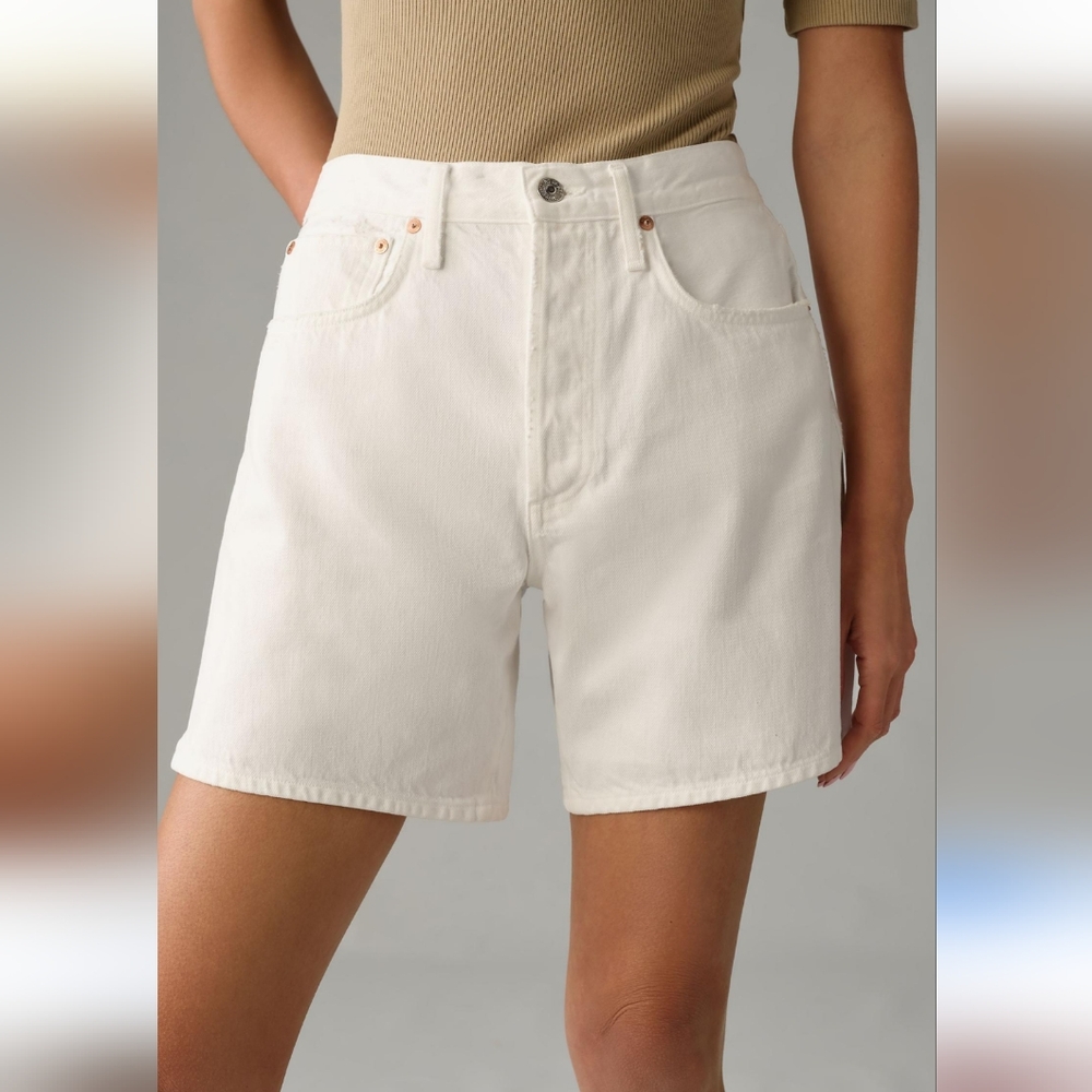 Citizens Of Humanity Marlow Vintage White Denim Shorts Size 28